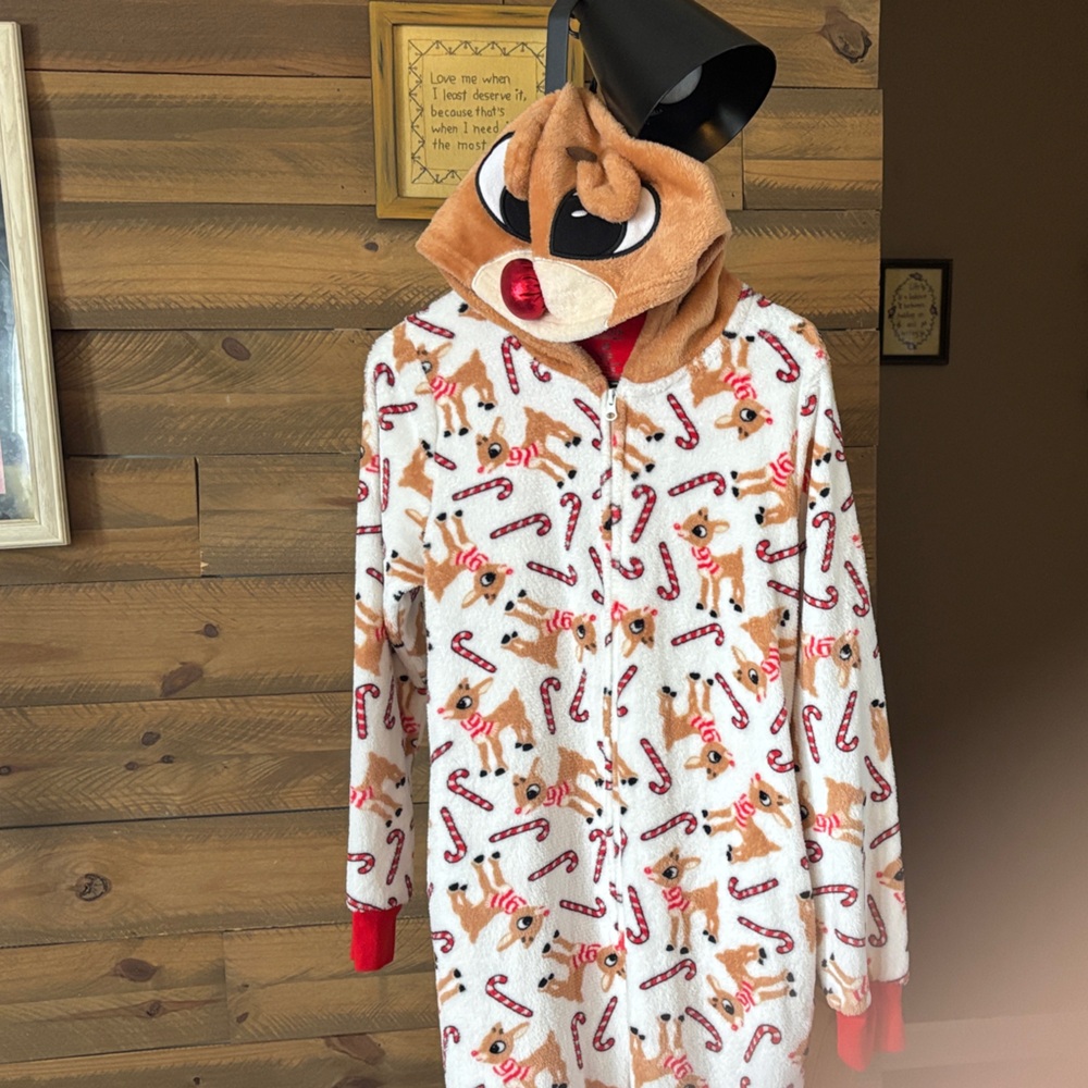 Reindeer and Candy Cane Onesie